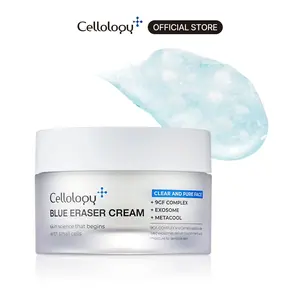 Cellology Blue Eraser Cream - Skin Refining Cream, 9GF-Exosome Capsule, Lightweight Daily Moisturizer, Korean Skincare, 1.69 fl.oz.