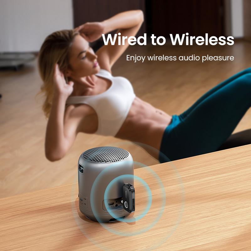 UGREEN 5.4 Aux Bluetooth Adapter for Car, Wireless FM Transmitter, 3.5mm aux Audio Receiver for Home Stereo/Wired Speaker, 15H Battery Life Car Accessories, Bluetoothtransmitter, Automotive,TikTokShopBlackFriday ,TikTokShopJumpstartSale 