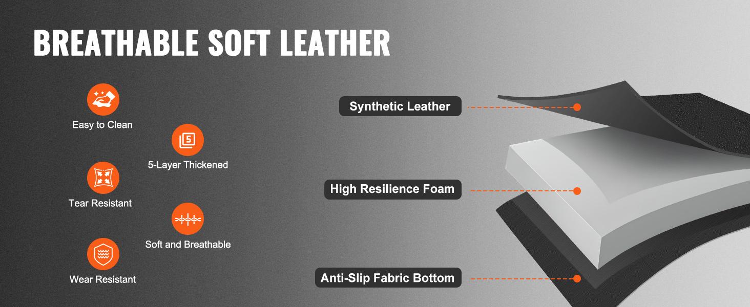 VEVOR Seat Covers, TikTokShopBlackFriday, Universal Car Seat Covers Full Set Seats, Front and Rear Seat, 13pcs Faux Leather Seat Cover, Full Enclosed Design, Detachable Headrest and Airbag Compatible, for Most Car SUV Truck