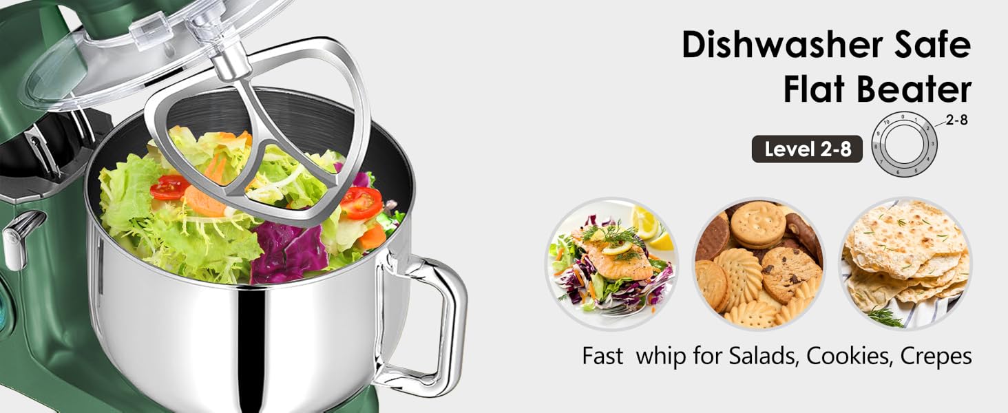 Kitchen in the Box Stand Mixer 8.5QT | 900W 10-Speed Kitchen Mixer for Baking, Dough, Cookies & Everyday Cooking | Best Holiday Gift