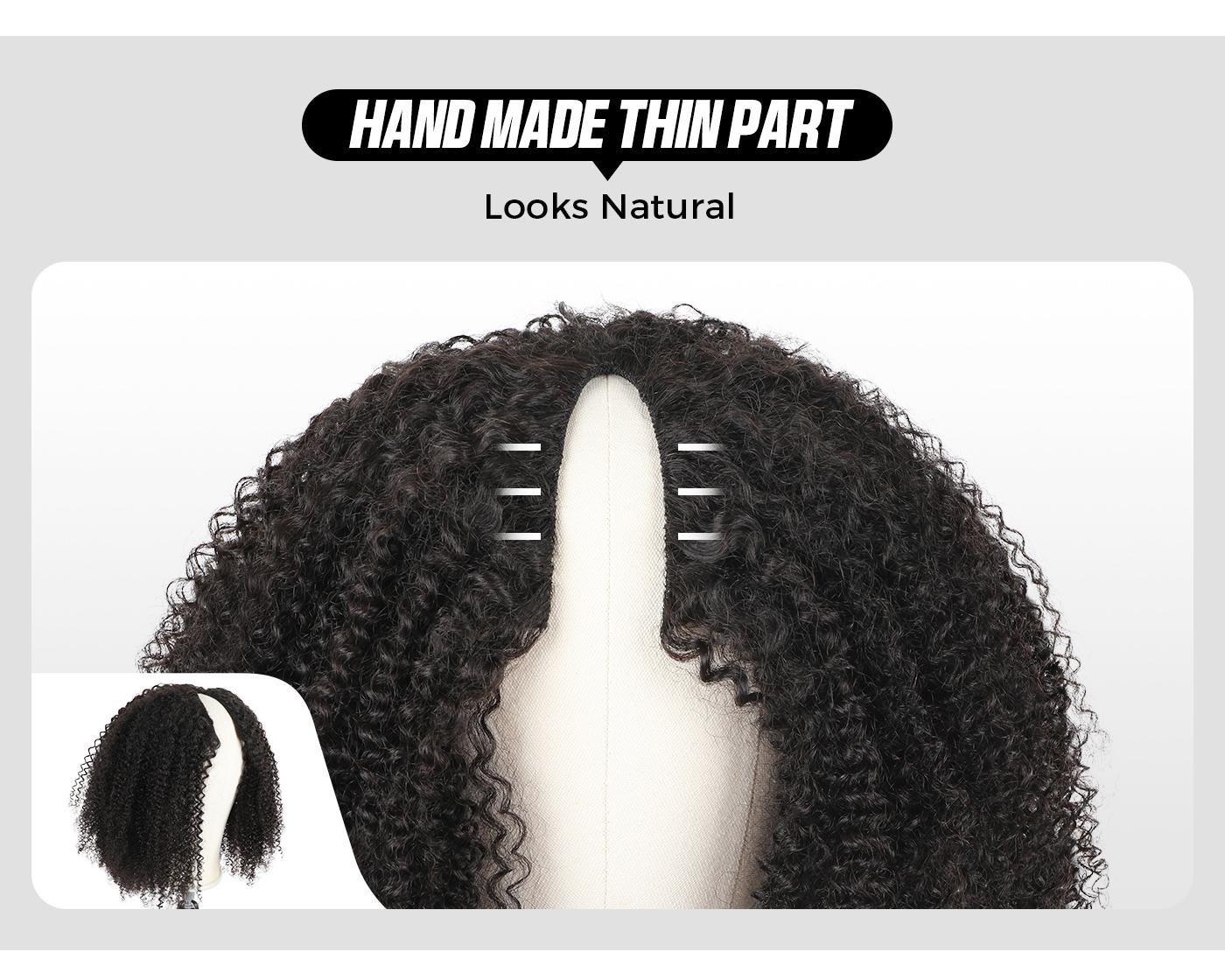 OQ HAIR Afro Curly V Part Wig 180% 250% Density No Leave Out Thin Part Human Hair Wigs 0 Skill Needed Glueless Wig Beginner Friendly #TikTokShopBlackFriday OQ HAIR Afro Curly V Part Wig 180% 250% Density No Leave Out Thin Part Human Hair Wigs 0 Skill Needed Glueless Wig Beginner Friendly #TikTokShopBlackFriday