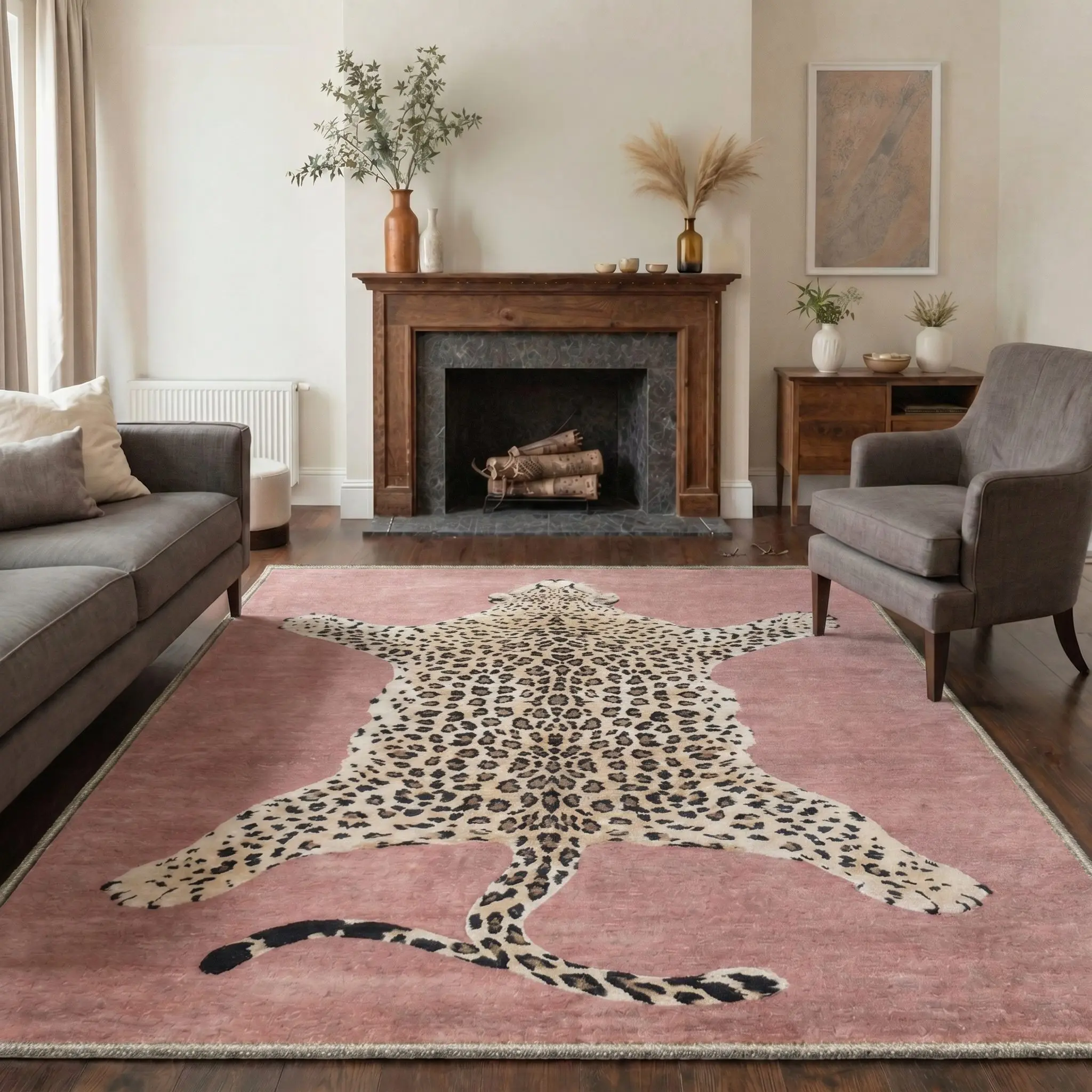 【Back To School】GENIMO Carpet – Soft, Non-Slip, Pet Friendly, Machine Washable Area Rug, Floor Rug Perfect for Living Room, Bedroom, Kitchen, Hallway, Modern Home Decor ,ARN1766-LIGHT PINK