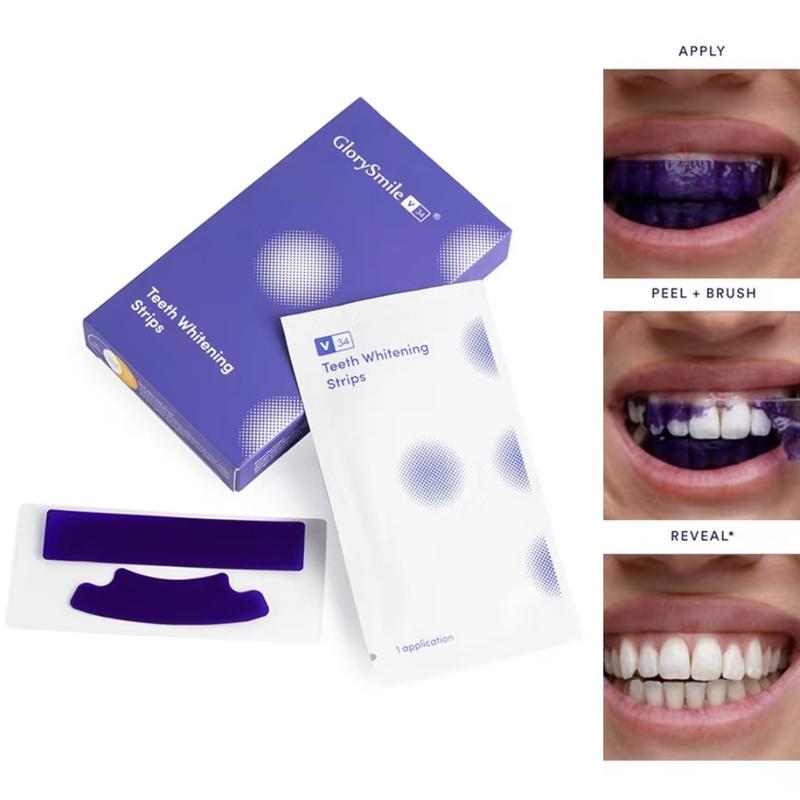 Whitening Strips, 7-day treatment (7 Packets - 2 Strips per pack)- Enamel-Safe Strips for Sensitive