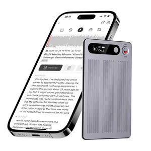 Magnetic Portable Smart Voice Recorder-Identify 80+ Languages and Recording, 64G with App Control,Transcription Summarize, Audio Recording Device with Playback for Phone Calls