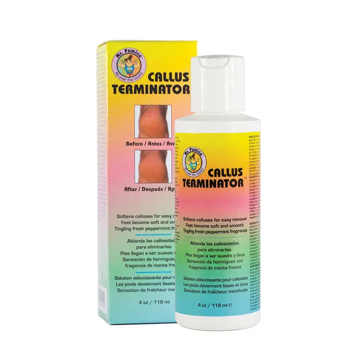 Mr. Pumice Callus Terminator 4oz, Peppermint, Scented, Smooth, Salon, Foot Care Cream
