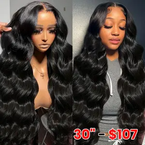 13x6 Lace Front Wig Human Hair 180% Density Body Wave Human Hair 13x4 Lace Frontal Wigs For Women VIrgin Hair Wigs Bling Hair Princess