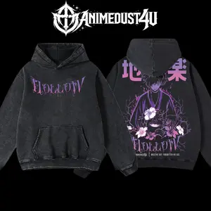 AnimeDust4U Retro Vintage The Hollow Hell's Paradise Gabimaru Anime Oversized Hoodie 100% Premium Cotton S-5XL Classic Fit American Made Comfortable