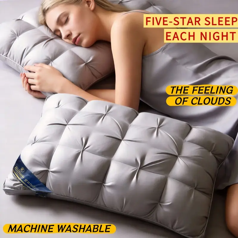 Five-star hotel luxury-style pillow, 19×29 inches, 990 g, ultra-soft and fluffy insert available