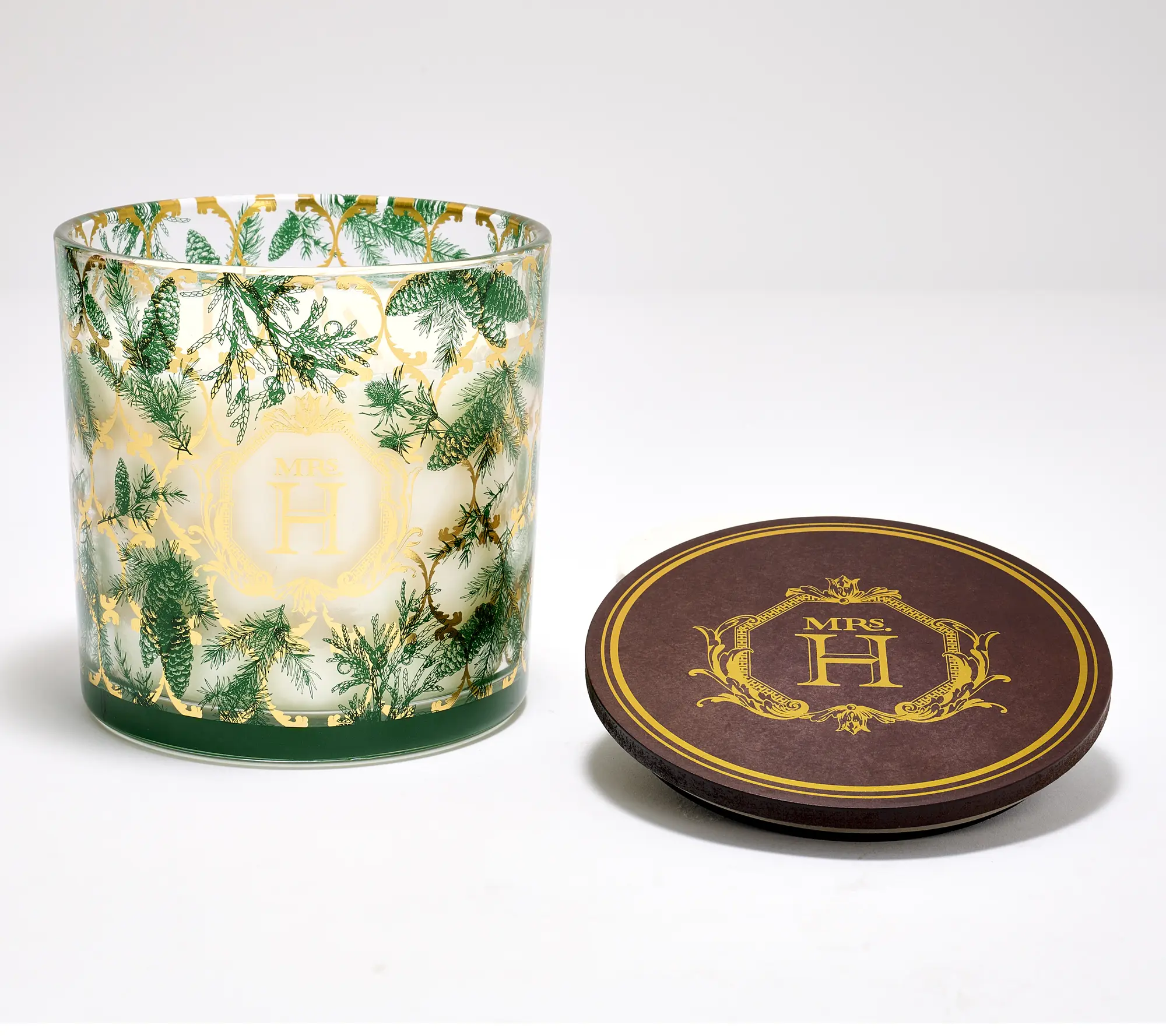 Mrs. H by Dee Hilfiger 22-oz Spiced Spruce Glass Candle
