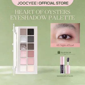 JOOCYEE 12 Shade Multi-Use Eyeshadow Palette, Multi Use, Face and Eye Palette, Blush, Eyeshadow, Contour, Highlighter, High Coverage, Long Lasting, No Creasing, No Fallout, Beginner Friendly, Travel Size, Party Makeup, Spring Gift, Refresh Look