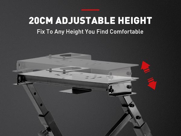 GTPLAYER Sim Racing Wheel Stand for Logitech G25 G27 G29 G920 G923 Thrustmaster T330TS Racing Steering Shifter Mount with Pedals Not Included Wired Gaming Controller GTPLAYER Sim Racing Wheel Stand for Logitech G25 G27 G29 G920 G923 Thrustmaster T330TS Racing Steering Shifter Mount with Pedals Not Included Wired Gaming Controller