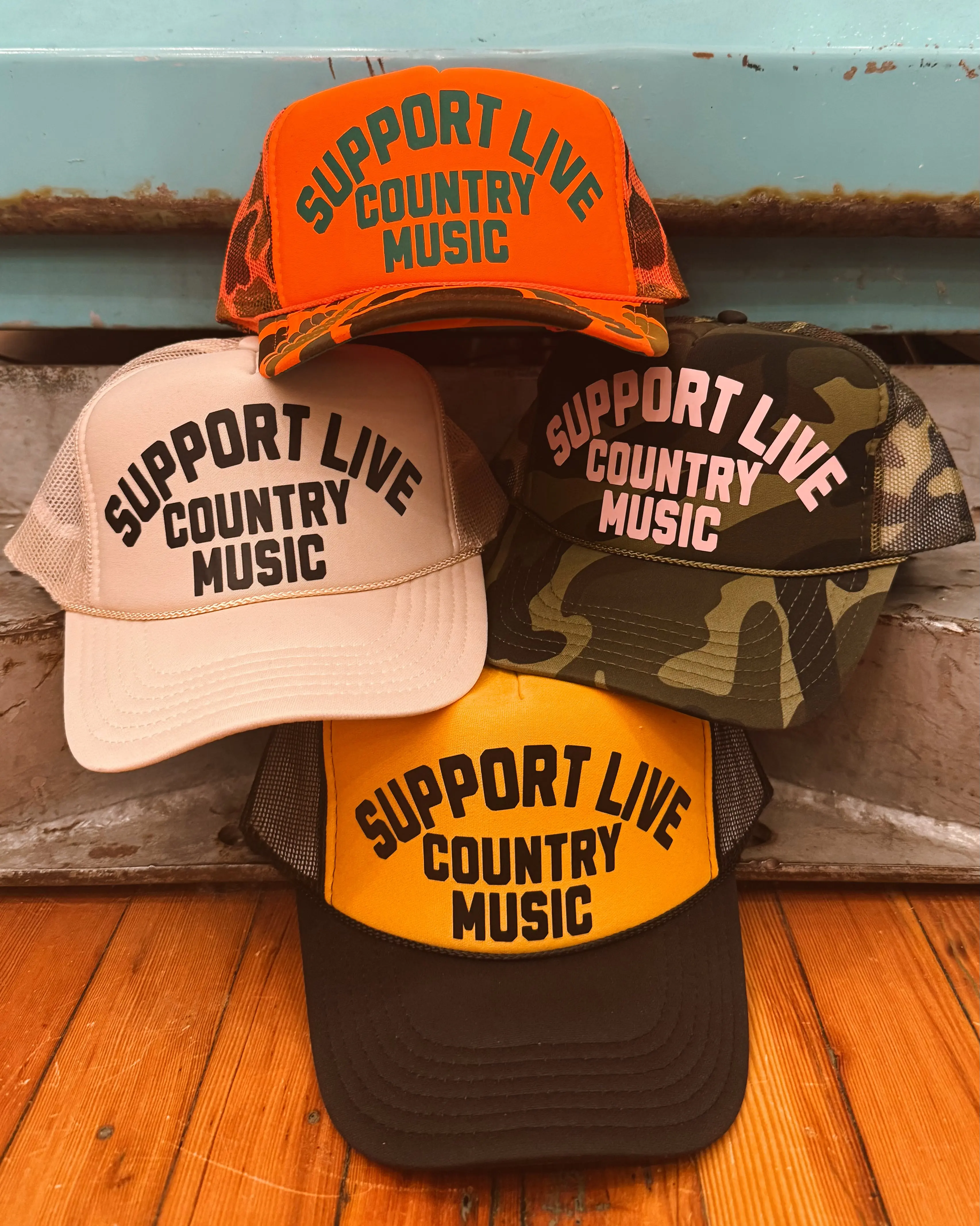 Support Live Country Music Trucker Hat - TikTok Shop display picture 2