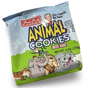 2x Bud's Best Bite Size Animal Cookies, 6 Oz Bags