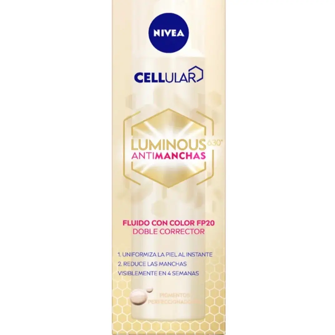Nivea Luminous 630º Anti-Dark Spot Tinted Fluid Spf20 40 ml Moisturizer Skincare Facial Cream Skin Repair