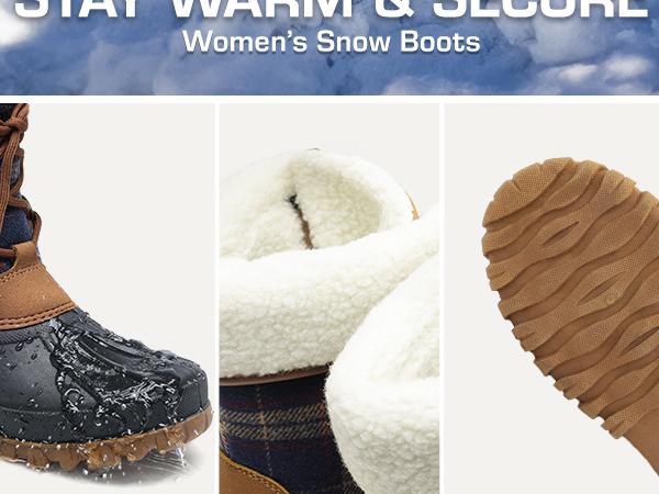 Dream Pairs Women's Water-resistant Snow Boots