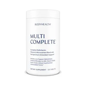 BODYHEALTH Multi Complete - Complete Multivitamin with Methylated B Vitamins & Organic Fruit & Vegetable Concentrates - 120 Tablets - Healthcare Supplement - Dietary - Fitness - Natural Antioxidant Complex