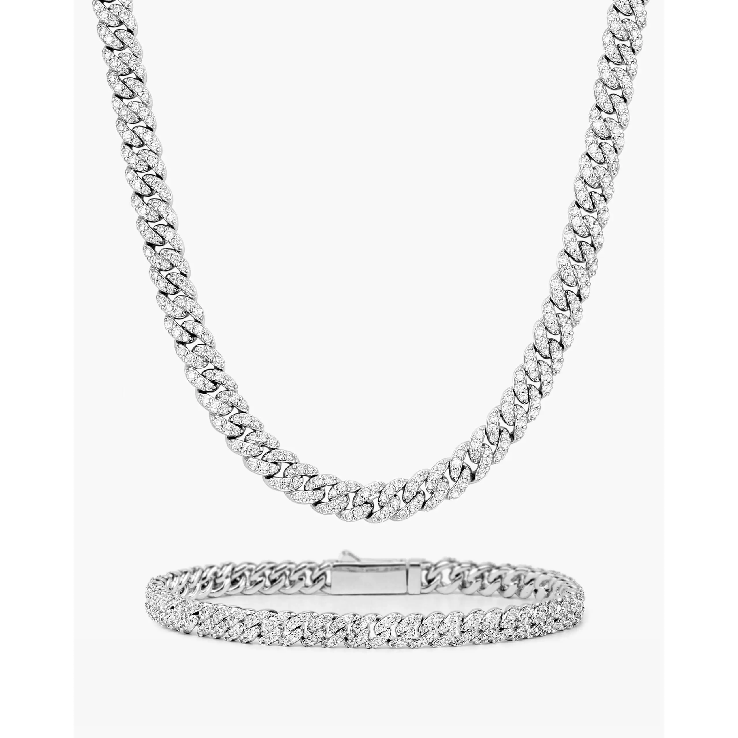 Women's Iced Out Cuban Set 5mm