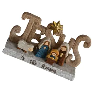 Holy Family Nativity Ornament – Resin Art for Church Decorations at Christmas Celebrations