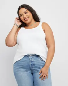 Hanes Originals Women's Racerback Ribbed Tank (plus Size) Camisole Comfortable Fit Soft Stretch Fabric Breathable Wh860p
