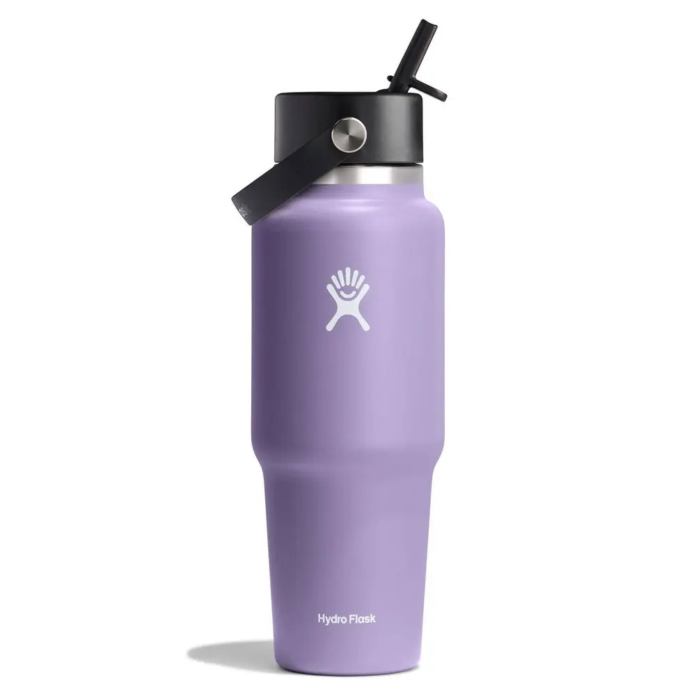 Hydro Flask 32oz Wide Mouth Flex Straw Travel Bottle - Moonshadow: Vacuum-Insulated BPA-Free