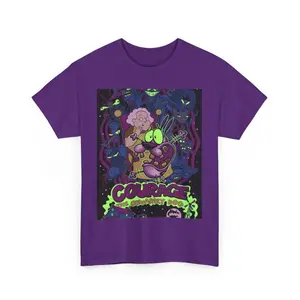 Retro Courage the Cowardly Dog T-Shirt, Nostalgia 2D Print T-Shirt, Cartoon Network Shirt, Gifts for Cartoon Fans #Courage #theCowardlyDog #CartoonNetwork #NostalgiaCore #GraphicTee #StreetwearUS