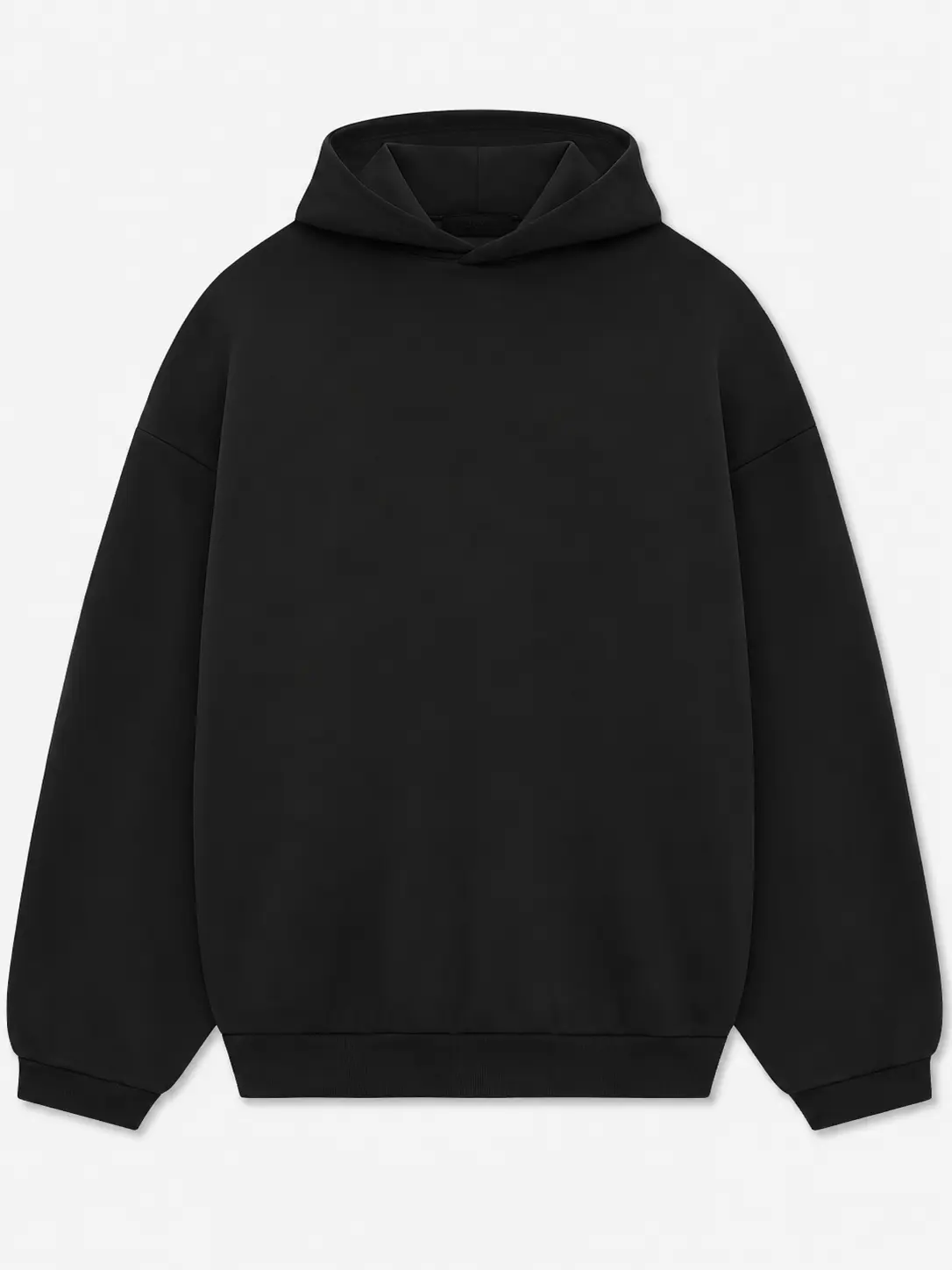 Men's Cotton Letter Print Fleece Hoodie - Casual Loose-Fit Longsleeves Pullover Sweatshirt with Kangaroo Pocket, Drop Shoulder All-Seasons Menswear Top