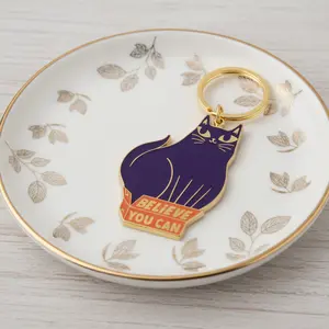 Believe You Can Cat Keychain