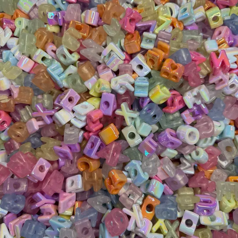Letter Beads 350ML assortment, Letter Shape Beads for Phone Chain, Letter Shape 350ML assortment