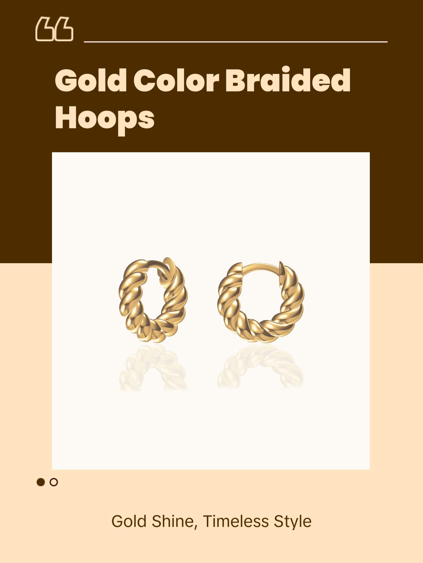 Braided Hoop Earrings