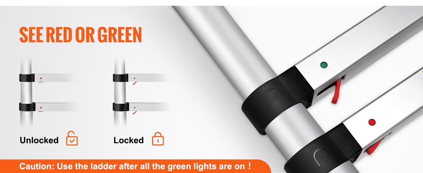 VEVOR Telescoping Ladder, TikTokShopBlackFriday, Aluminum One-button Retraction Collapsible Extension Ladder, Capacity with Non-slip Feet, Portable Multi-purpose Compact Ladder for Home, RV, Loft, ANSI Liste VEVOR Telescoping Ladder, TikTokShopBlackFriday, Aluminum One-button Retraction Collapsible Extension Ladder, Capacity with Non-slip Feet, Portable Multi-purpose Compact Ladder for Home, RV, Loft, ANSI Liste