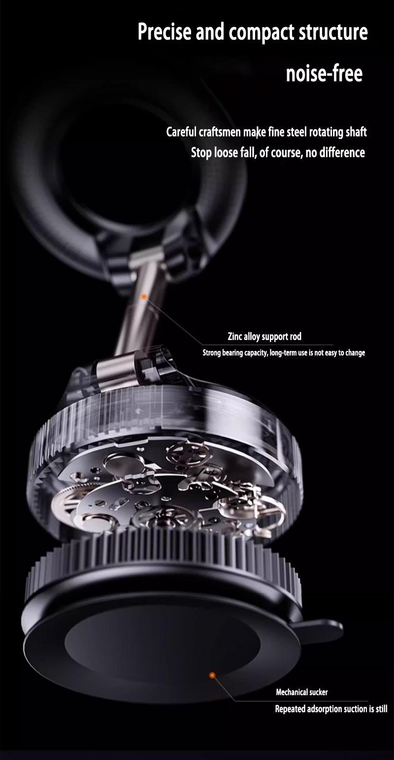 360° Rotating Magnetic Car Phone Holder – Strong Adsorption, One-Pull Pickup, No Interior Damage, Universal Mount Anywhere