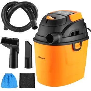 DEKO 6L Wet & Dry Vacuum Cleaner, 600W Powerful Suction, With Wheels for Pet Hair, Spills, Sofa & Car Cleaning
