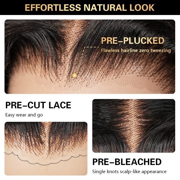 Midulla Highlight Burmese Curly 13x6 Pre Cut Lace Front Wigs Human Hair Ready to Wear Glueless Wig with Finger Coil Ends SpringStatements