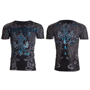 Xtreme Couture by Affliction Men's T-Shirt SANDSTONE Black Crewneck Menswear