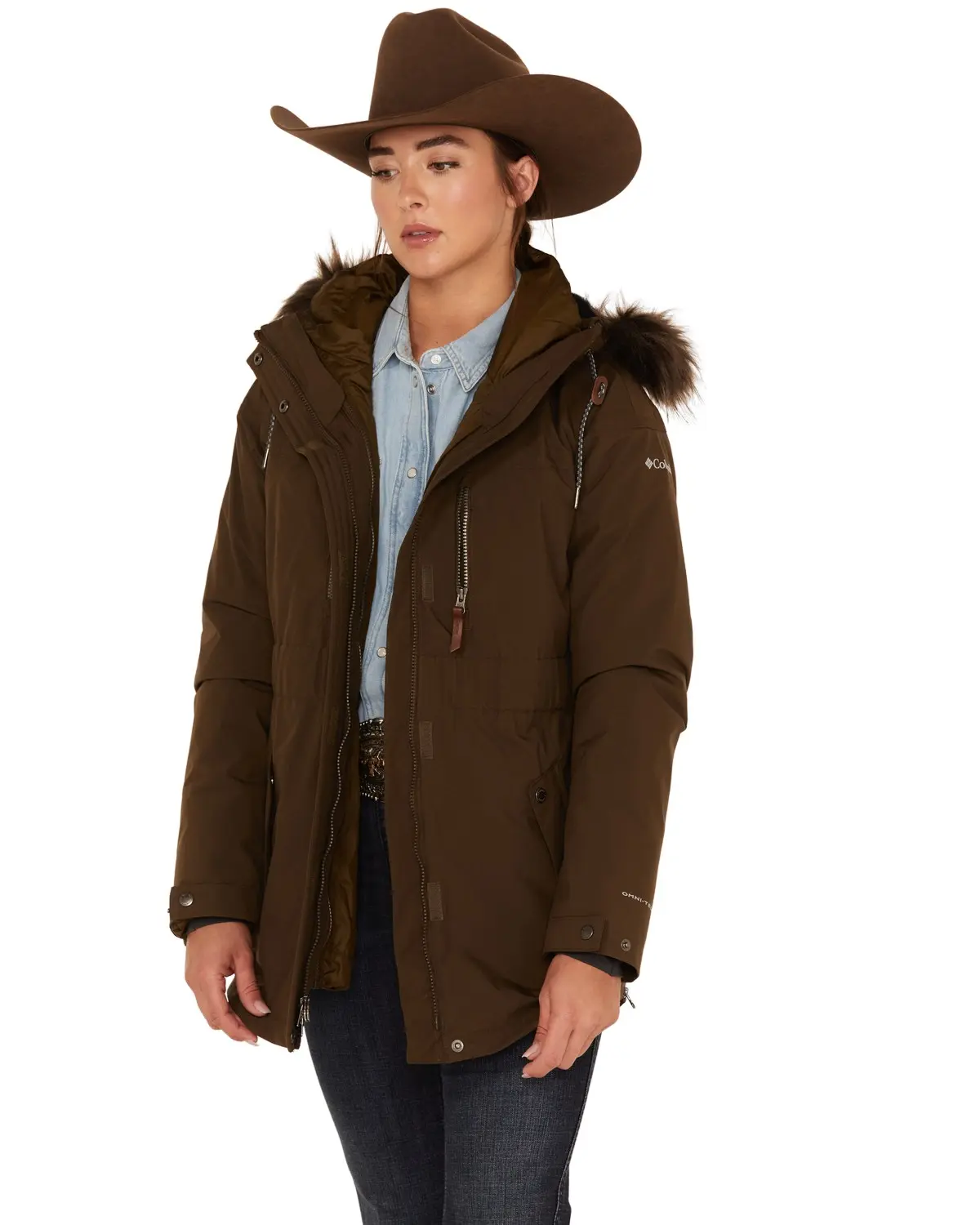 Columbia Women's Women'S Payton Faux Fur Interchange Omni-Tech Jacket - 2008051-319