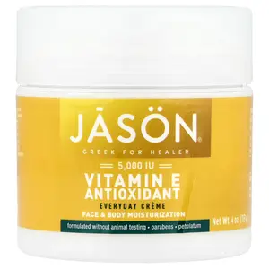 Jason Natural Vitamin E Antioxidant Everyday Creme, 4 oz (113 g)