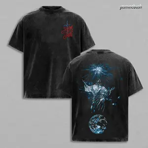 Speak by Jesus Oversized Tee: Vintage Christian Streetwear with Cross