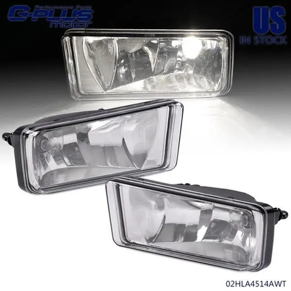 G-PLUS Front Bumper Fog Lights Pair Set - Automotive Car Accessories with Moisture Vent, Enhanced Visibility for 2007-2015 Chevy Silverado 1500, 2500, Lamp