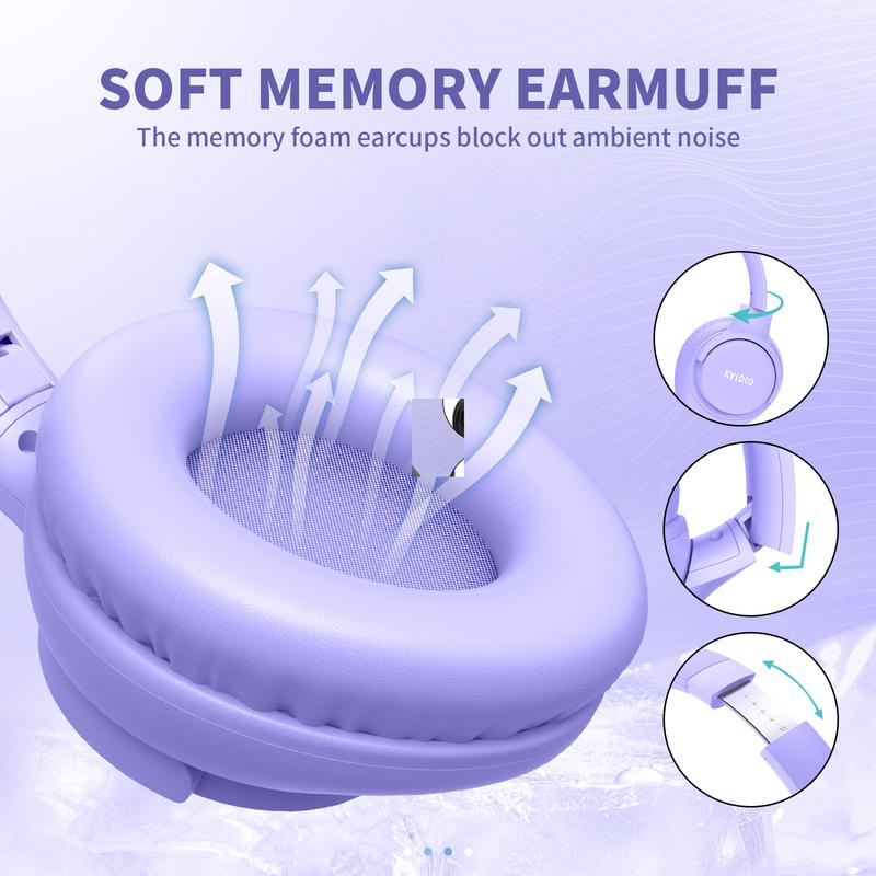 Over-Ear Headphones With Microphone, Lightweight Foldable & Portable Stereo Bass Headphones, Hands-Free Calling, Ideal For Gaming & PC & Mobile Phones Use, Foldable Headphones Black Audio  #TikTokShopHolidayHaul