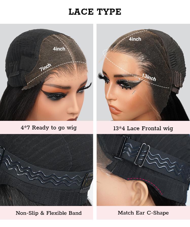 [Spring Essential] Wiggins Hair Short Curly Wigs 7x4 Pre Cut Ready To Go Glueless Wigs Ready To Wear Human Hair Beginners Friendly 13x4 Lace Frontal Wigs #SpringStatements #WeeklyDeals