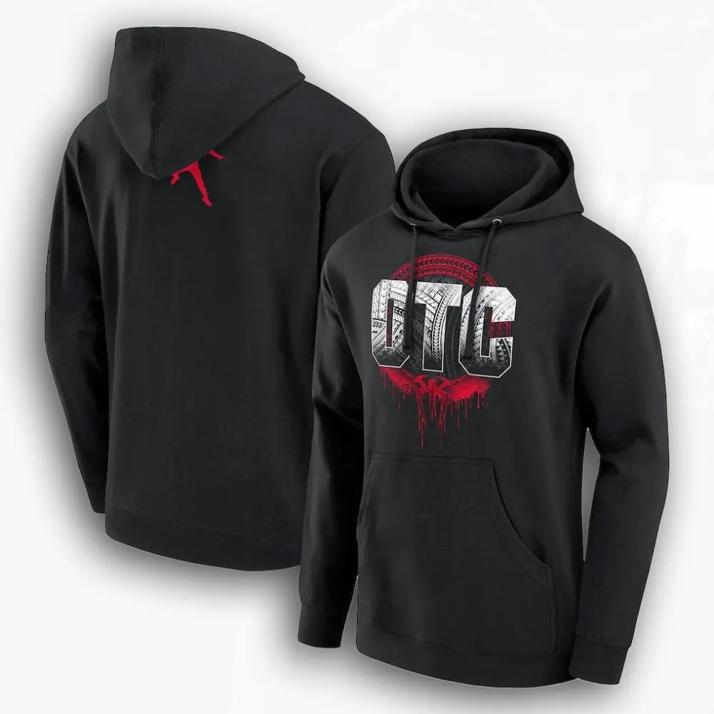 Roman Reigns OTC Long Sleeve Casual Sweatshirt (Black) - Vintage Graphic Streetwear Wrestling Apparel, Ideal Gift for Men's & Women's Wear