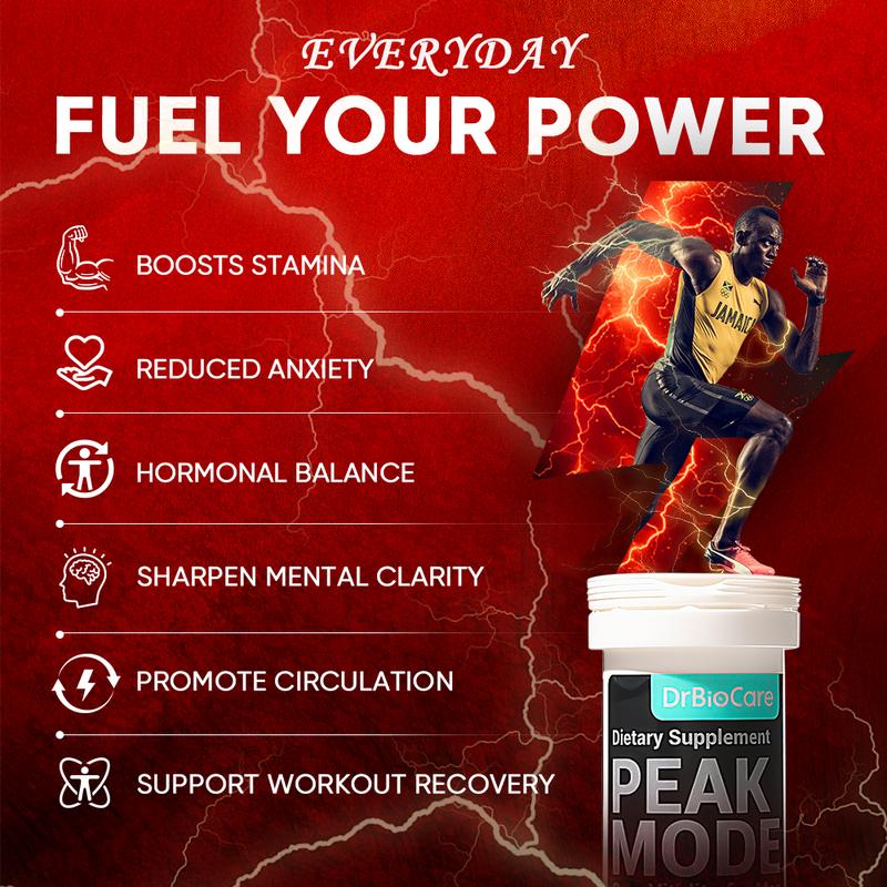 DrBioCare T-LEVEL Power Support – Men’s Energy, Strength & Performance Formula | Stamina Complex