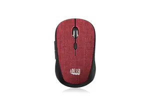 Adesso iMouse S80R Mini Wireless 5-Button Fabic Mouse Red