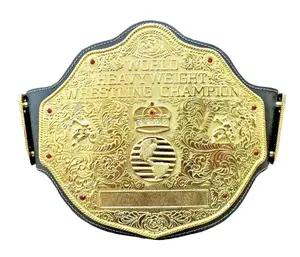 World HeavyWeight Big Gold Title Belt Replica  2 MM