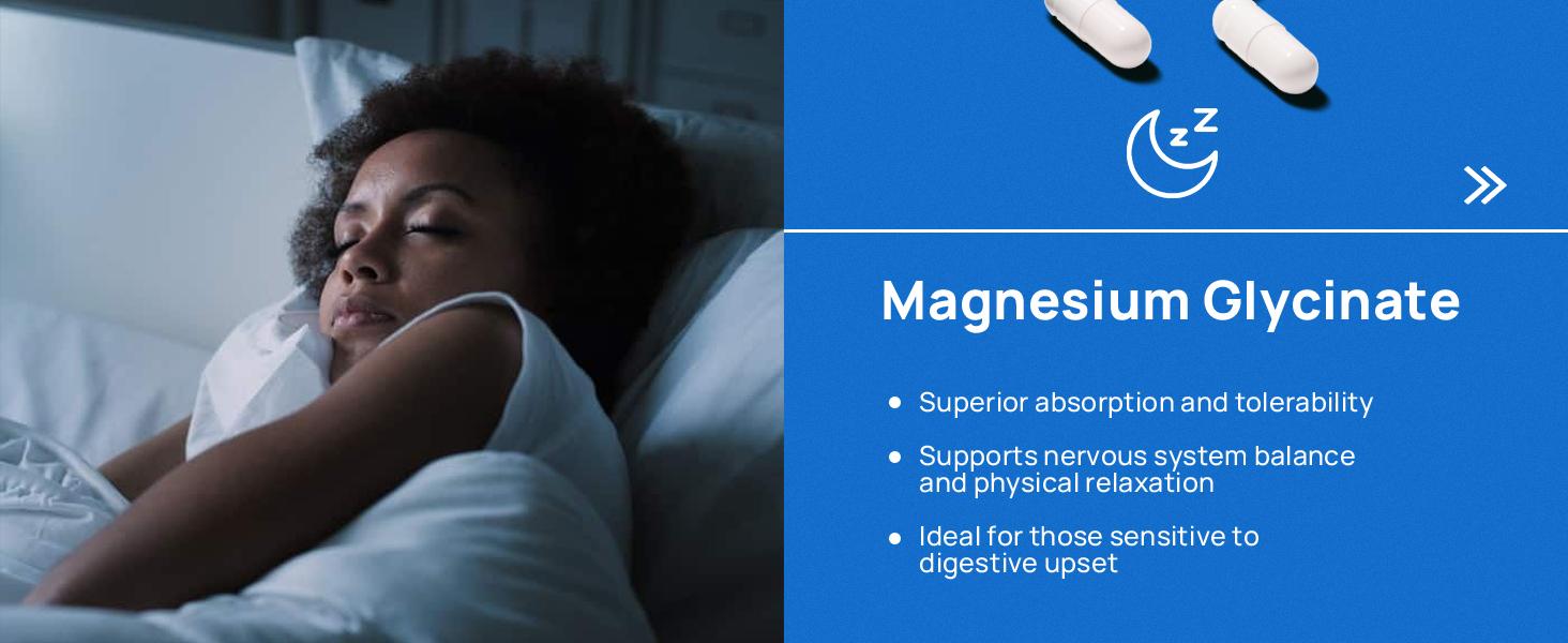 Selerb Magnesium Complex 300mg – 4 Types of Magnesium with B6, D3, Zinc, Slippery Elm – Sleep, Relaxation & Muscle Suppor Dietary t – 90 Capsules Healthcare Fitness Edible