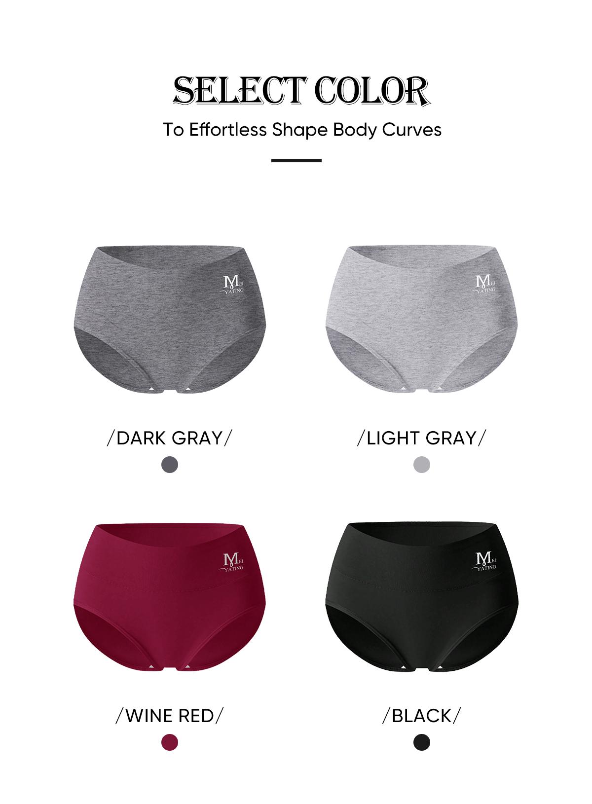 Morelect Women's High Waist Cotton Briefs,4/6/8 Pcs Super Soft Breathable Solid Color Panties for Mature Ladies,All Seasons Comfort,Womenswear SpringStatements