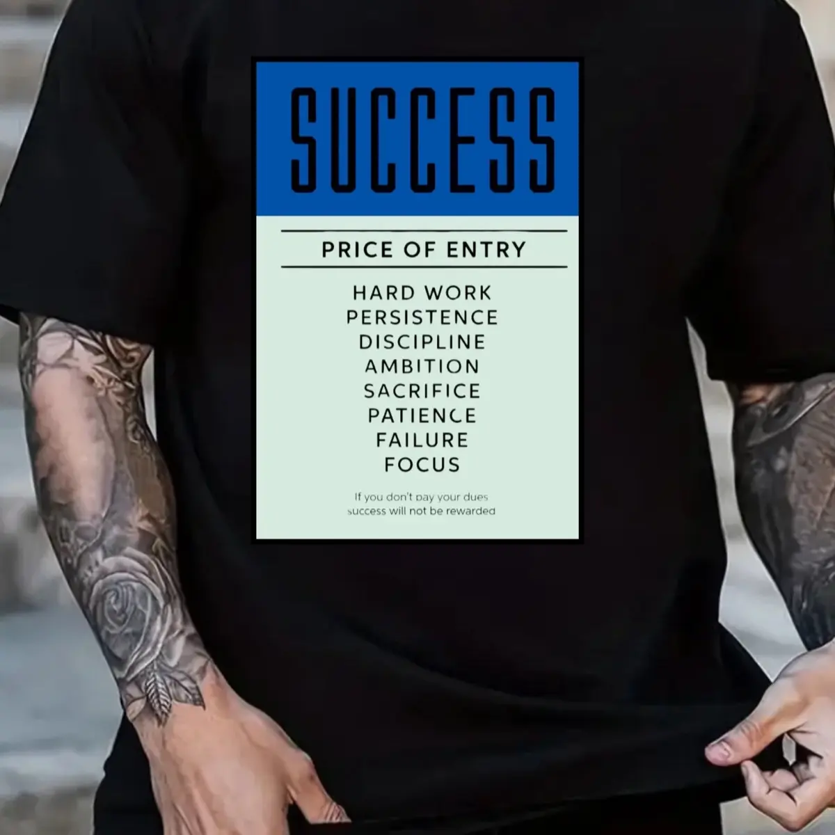 Success Monopoly Boardwalk T-Shirt for Men - Streetwear Crewneck Short Sleeve Top - Menswear