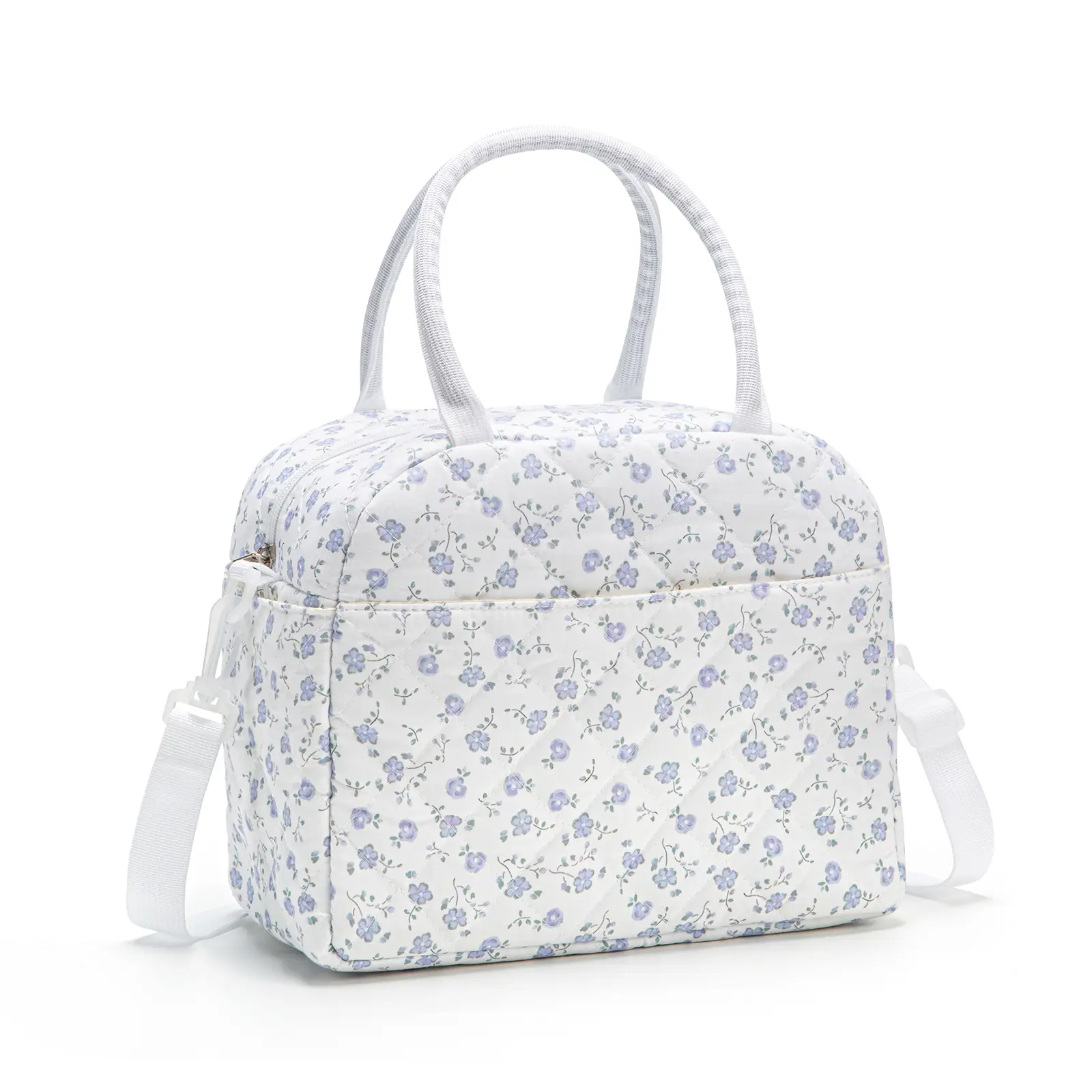 Blue and purple floral pattern