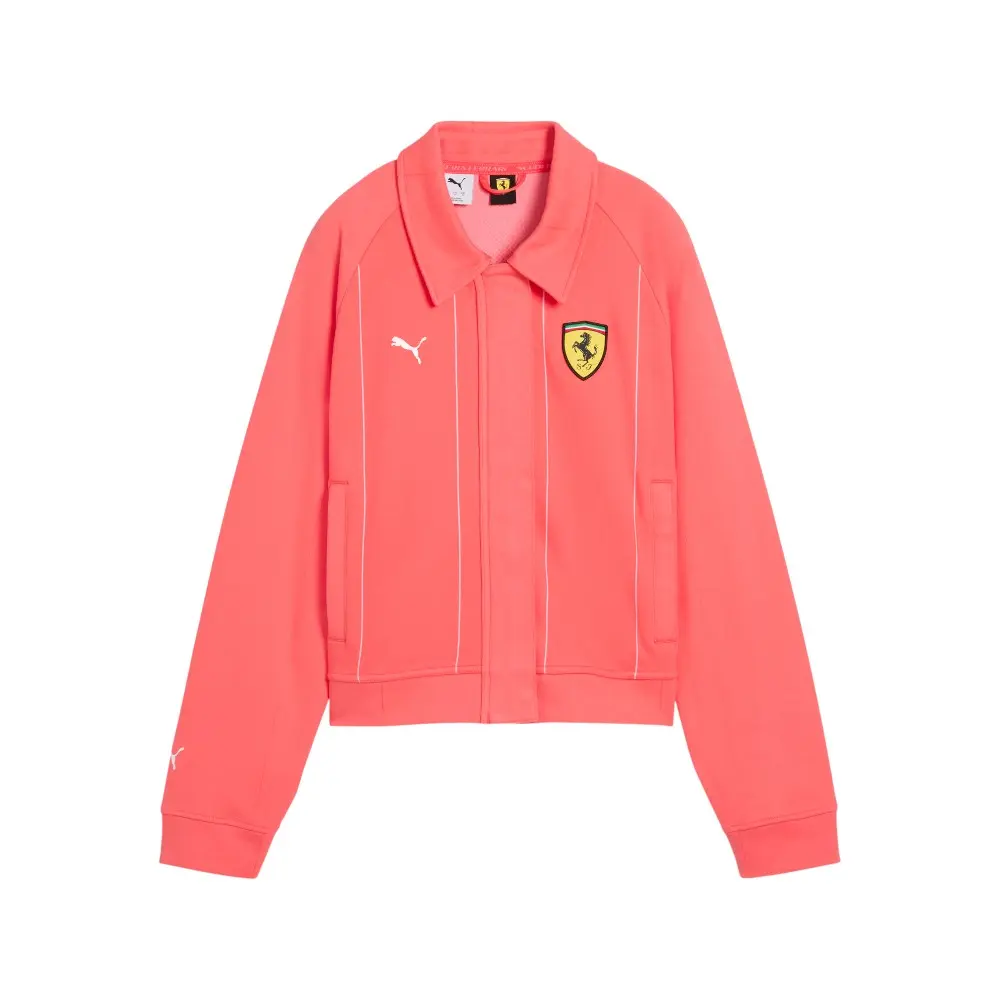PUMA Womens Scuderia Ferrari Race Jacket Athletic Outerwear Casual - Red