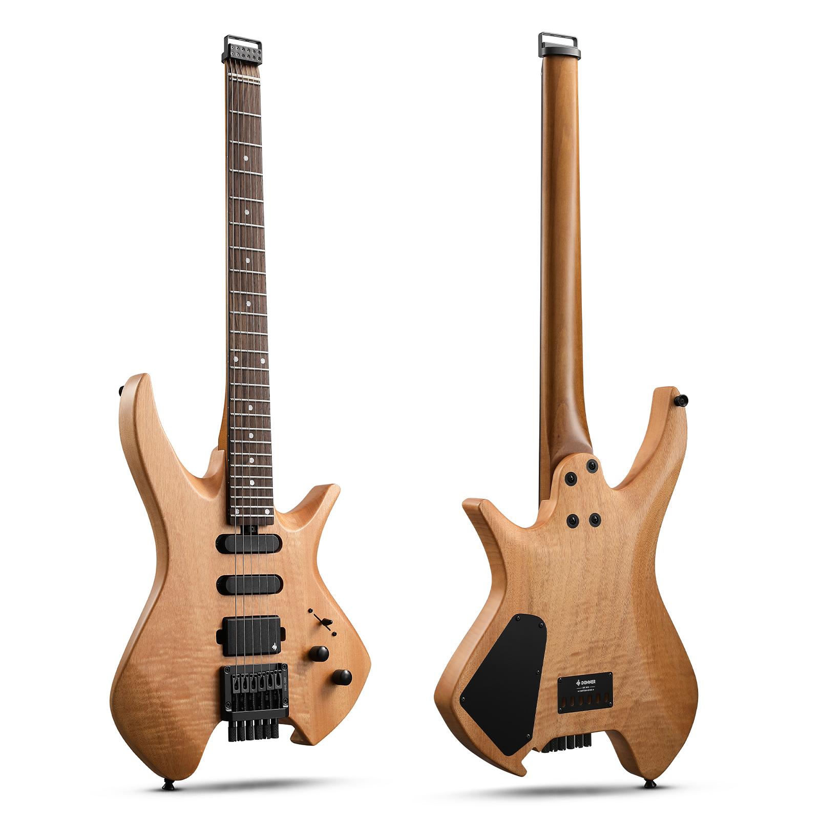 Donner NHL-500 Headless Electric Guitar, 24 Frets & SSH Pickups